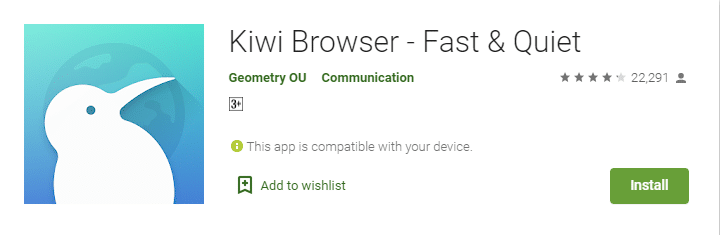 kiwi browser