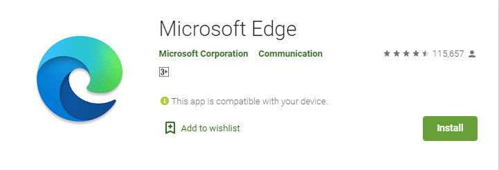 Microsoft edge