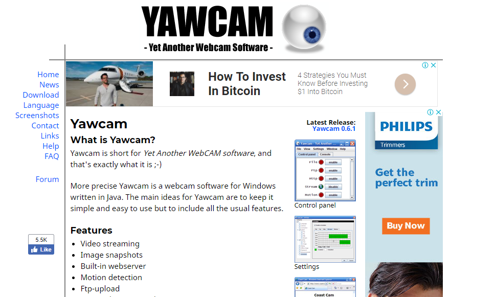 yawcam app