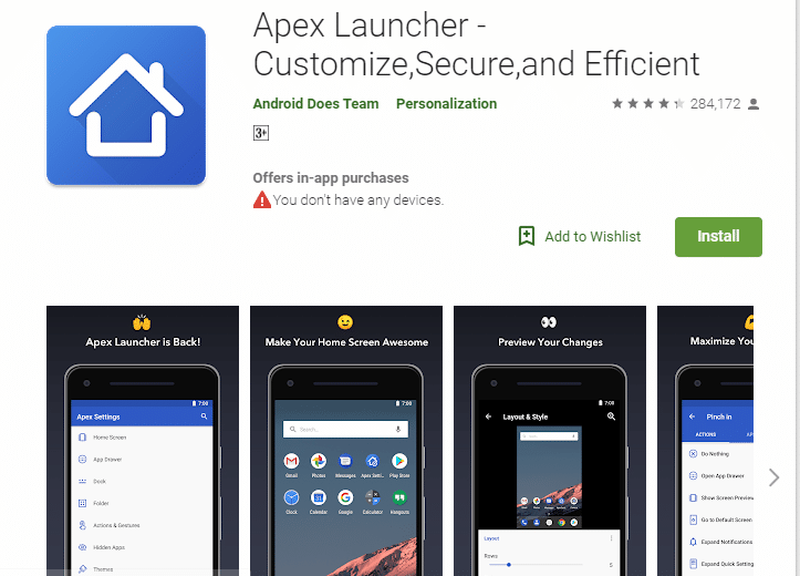 apex launcher pro key