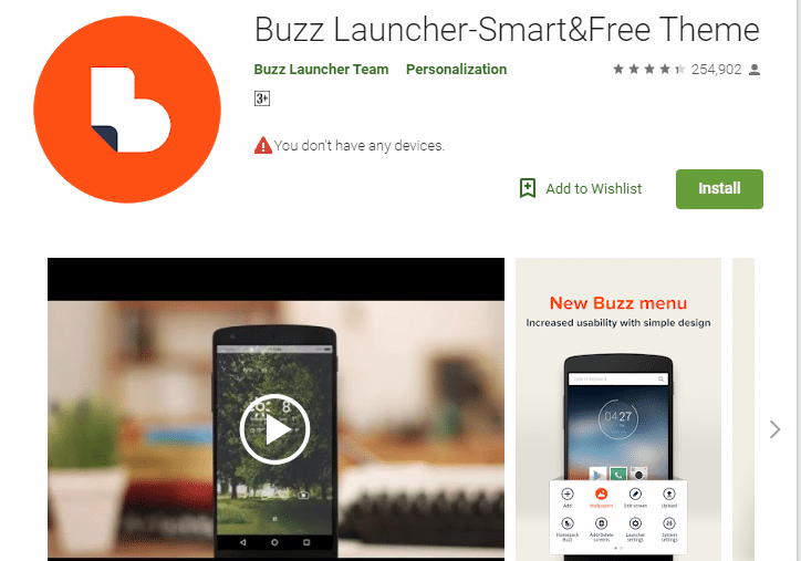 Buzz Launcher App