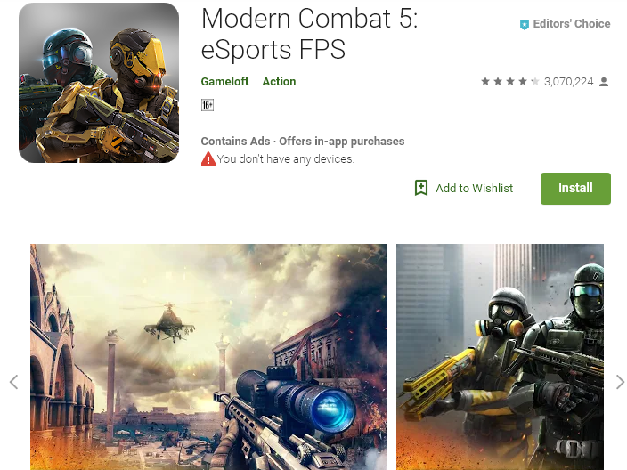 Modern Combat 5