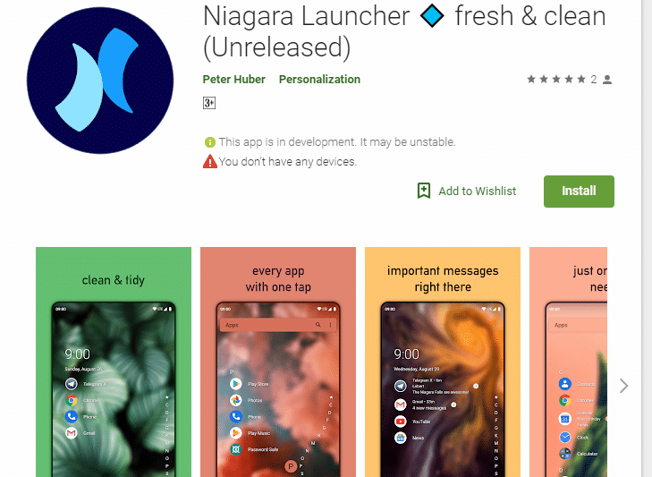 Niagara launcher