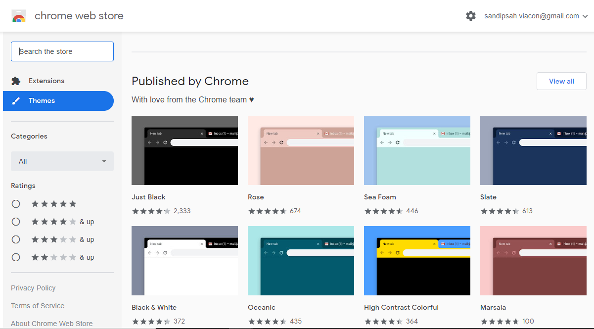 Google Chrome web store