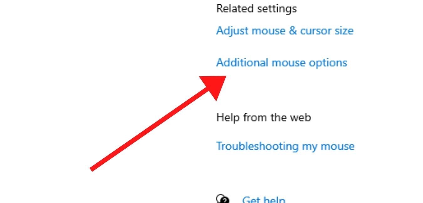 Additional mouse options
