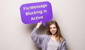 Message Blocking Is Active