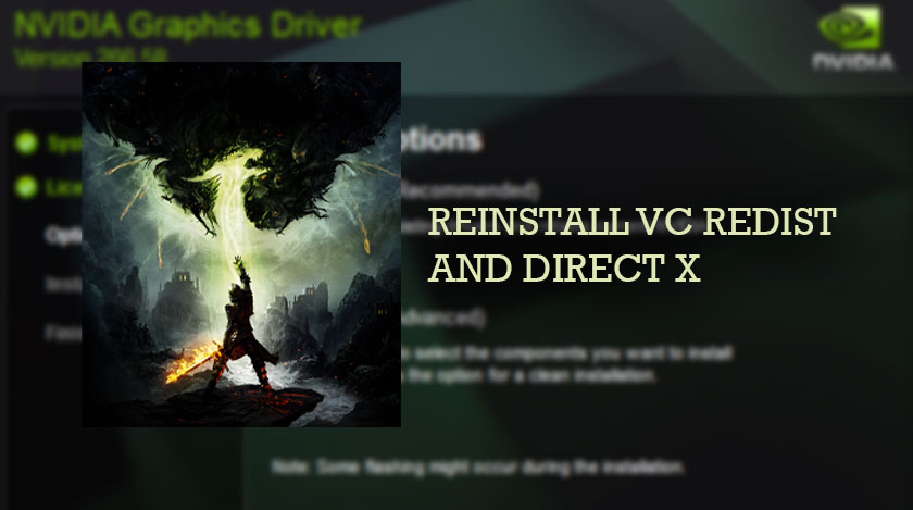 Reinstall VC Redist And Direct X