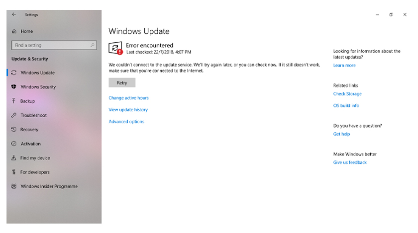 Feature Update To Windows 10, Version 1903 - Error 0x80070002