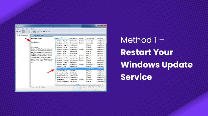 Restart Your Windows Update Service