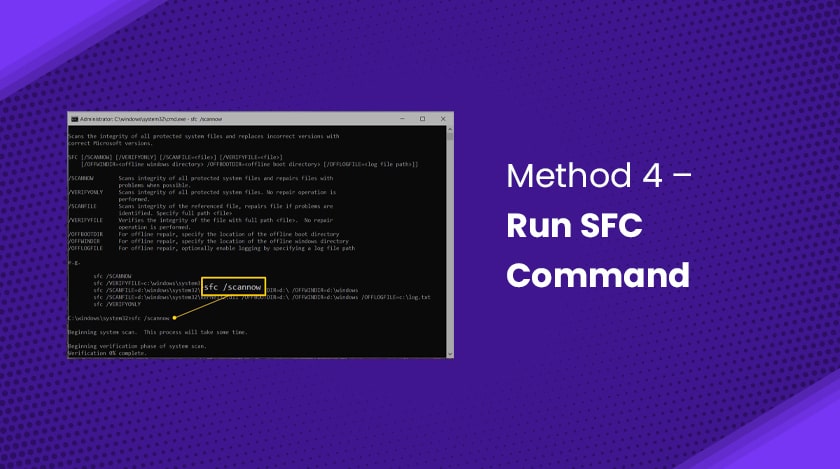 Run sfc Command