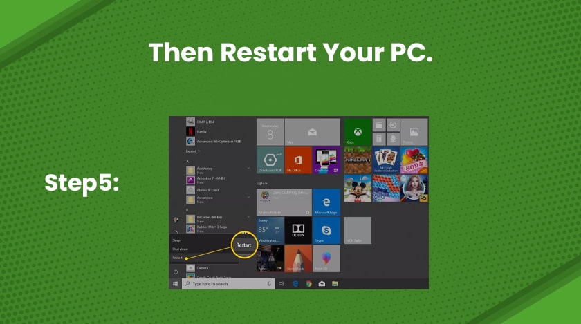 restart your PC