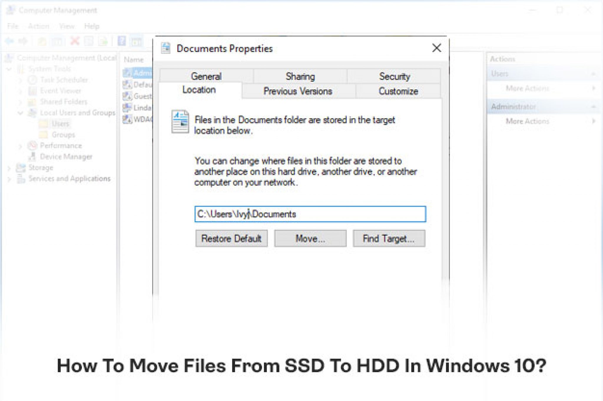 move windows 10 from hdd to ssd reddit