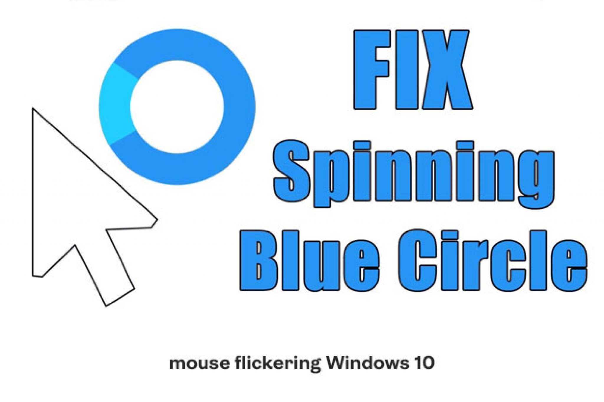 how to fix flickering mouse pointer in windows 10