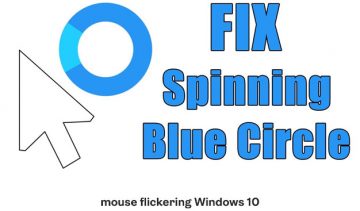 mouse flickering Windows 10