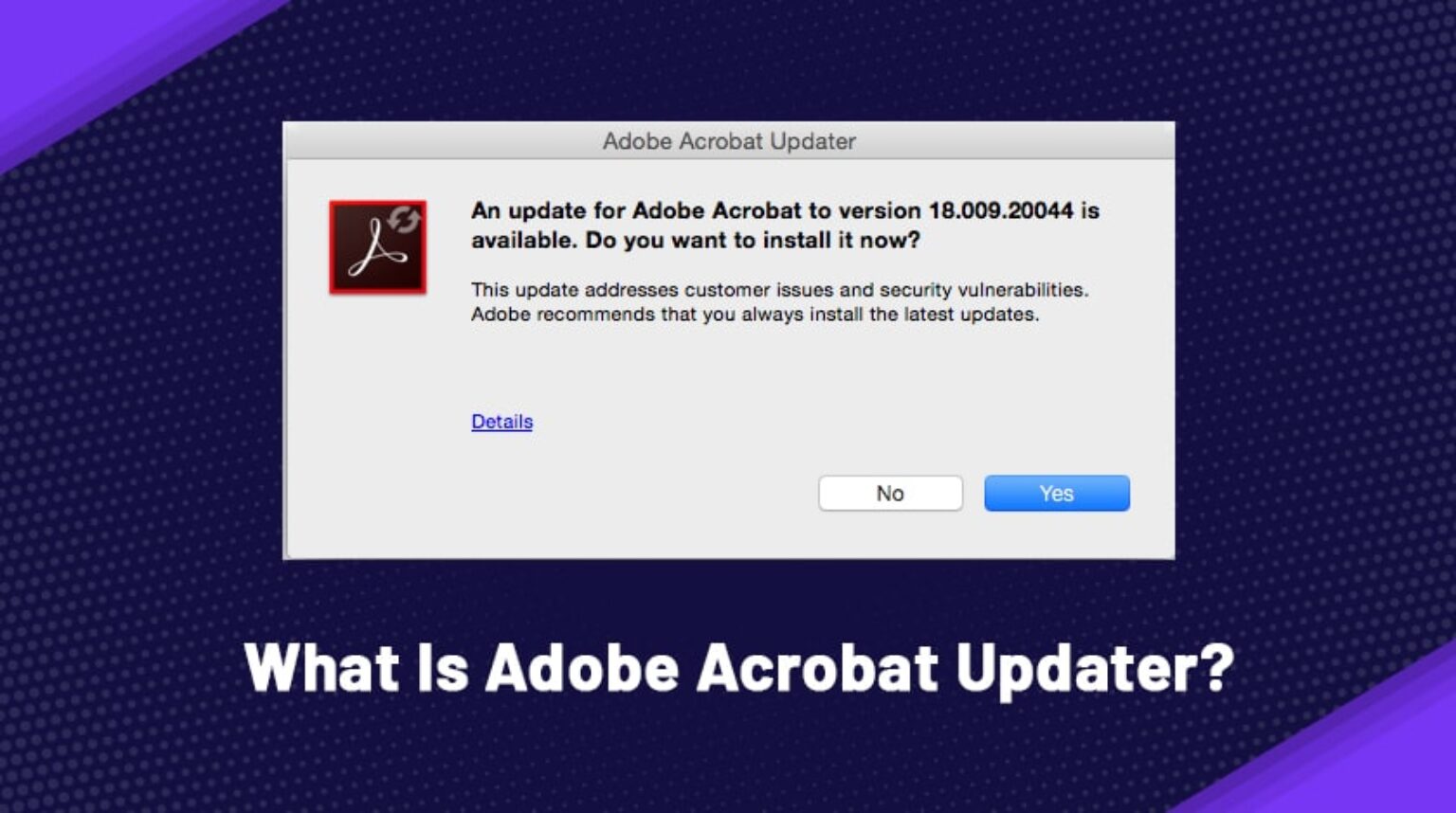 adobe updater installing update