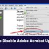 how to disable Adobe Acrobat updater