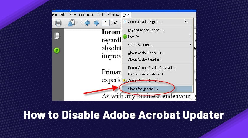 ok to disable adobe updater startup utility