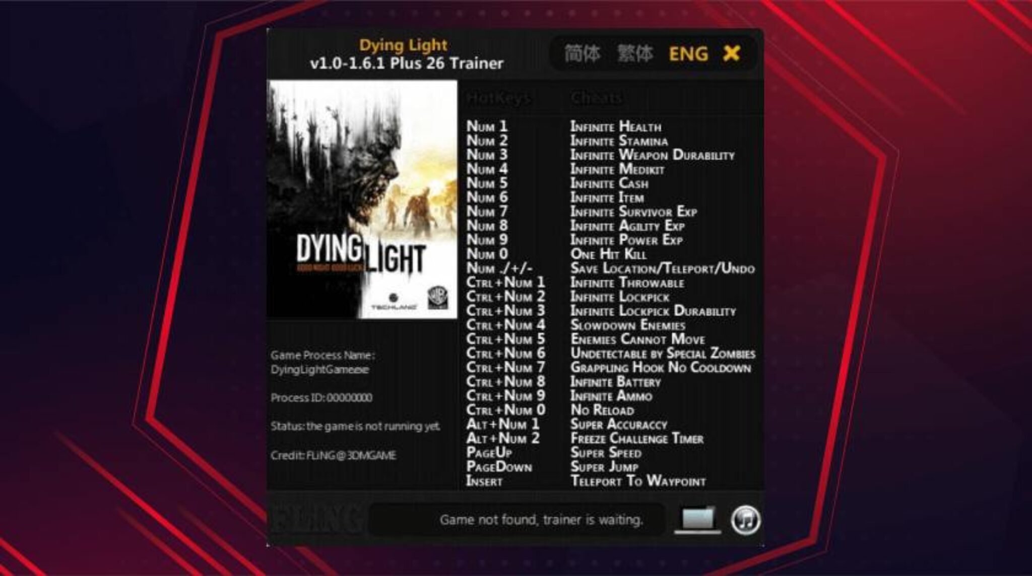Dying Light Cheats, Codes [Everything You Need To Win]