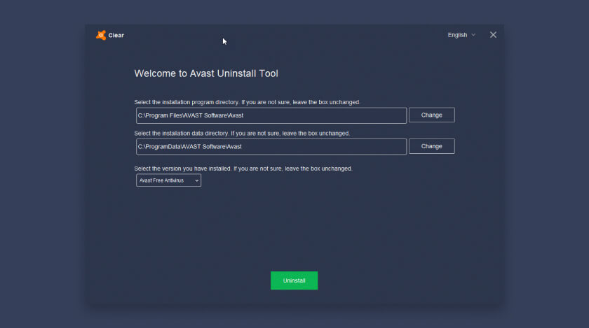 Uninstall And Reinstall Avast