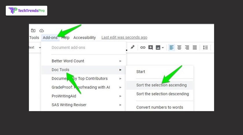 Step By Step Guidance For Google Docs Alphabetize