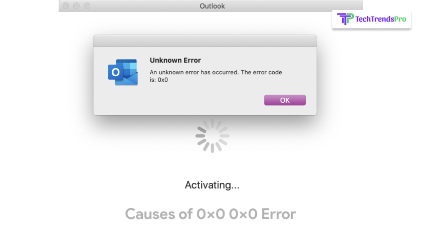 Causes Of 0x0 0x0 Error