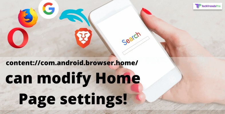 Customize Browser Homepage Using contentcom.android.browser.home