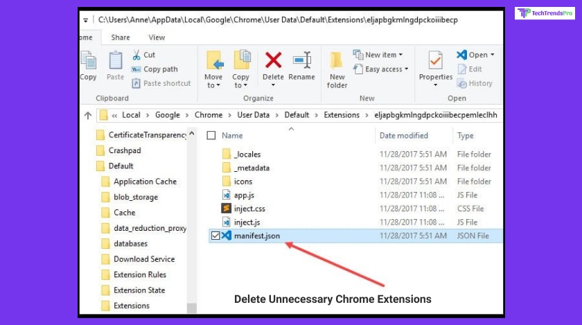 Delete Unnecessary Chrome Extensions
