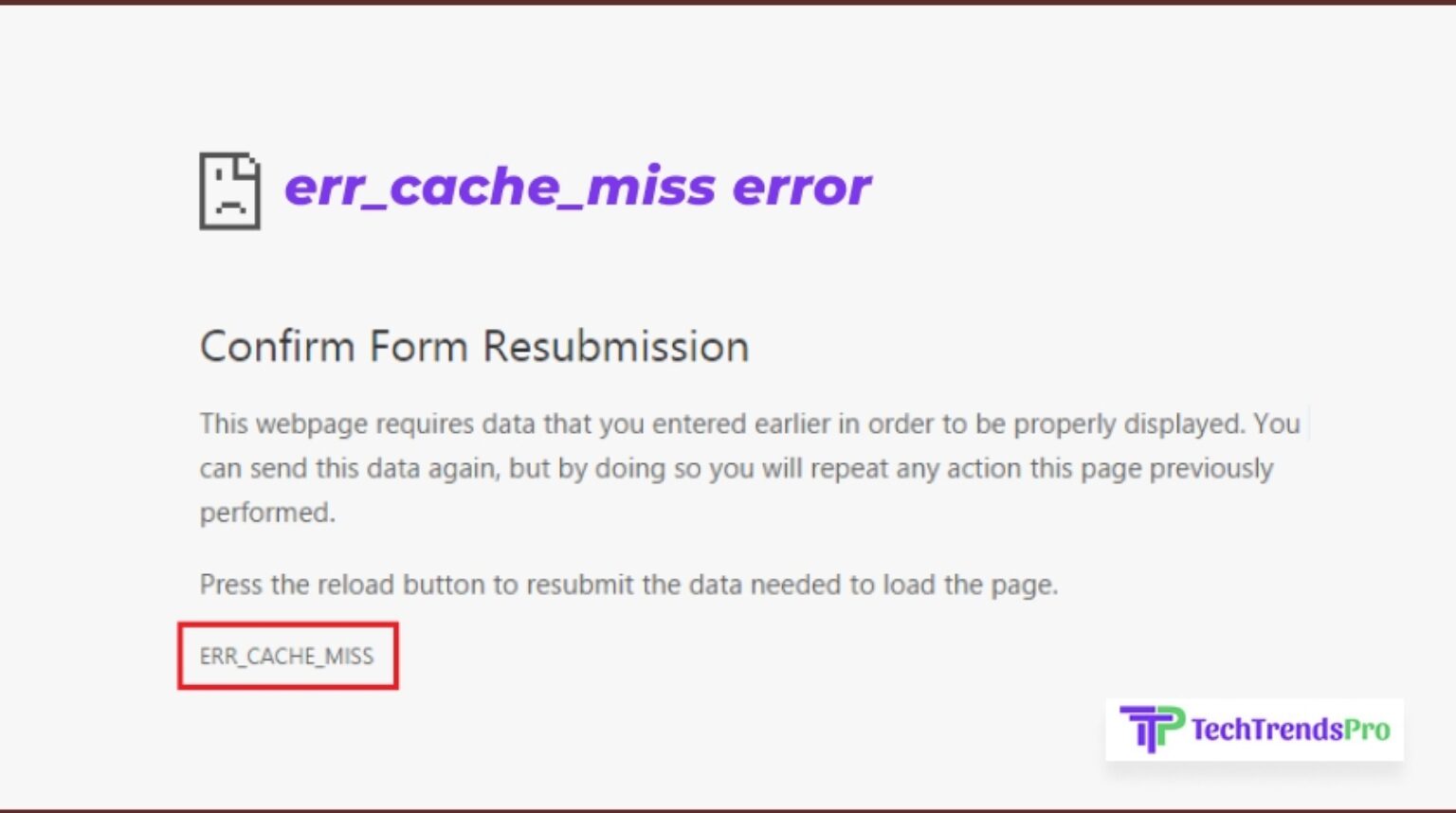 How To Fix Err Cache Miss Video Tutorial vrogue.co