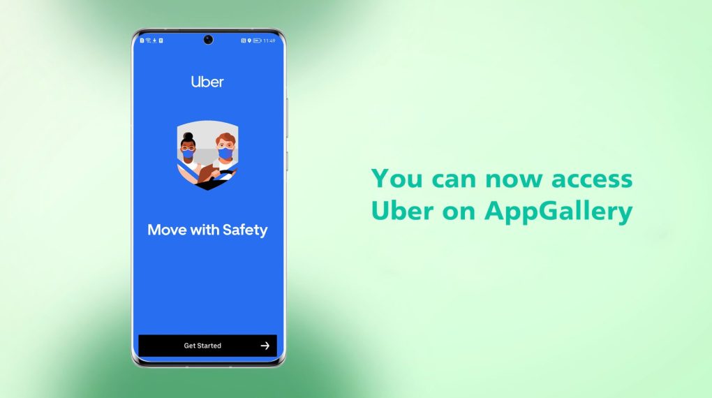 Access Uber on Appgallery