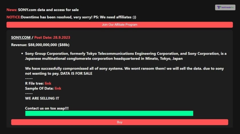 Sony Ransomware Skull Screen Cyber Criminals Claim Hack of All Sony Devices