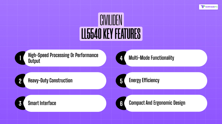 Civiliden LL5540 Key Features