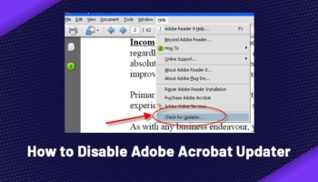 How To Disable Adobe Acrobat Updater On Windows 10 Or Mac?